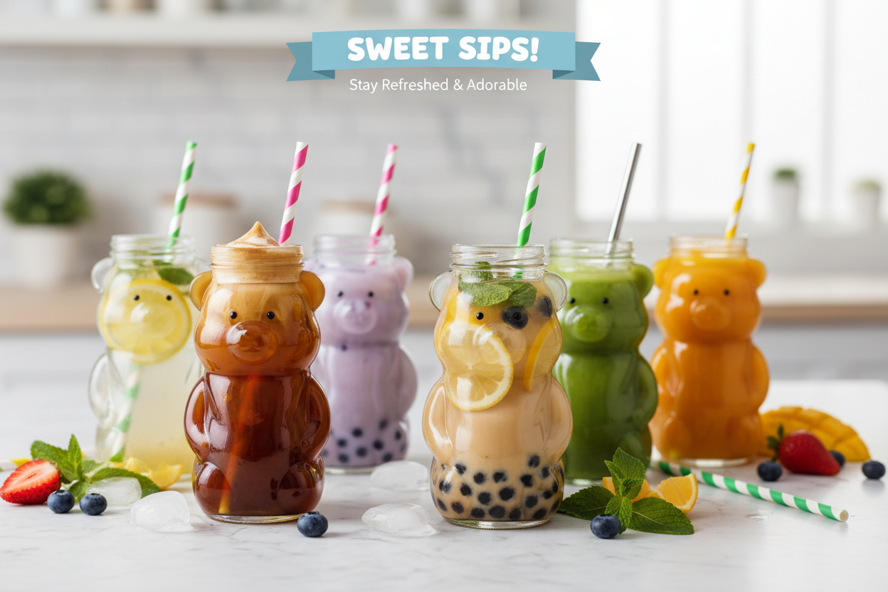 Homepage hero - bear glass bottles